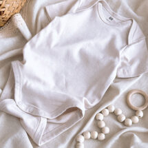 بادی نوزادی برند H&M مدل نسکافه ای ساده