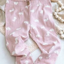 شلوار بچه گانه دخترانه برند H&M کبریتی صورتی خرگوش