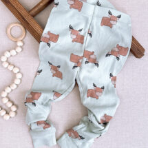 شلوار بچه گانه دخترانه برند H&M سبز cow