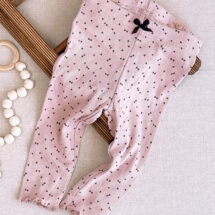 شلوار بچه گانه دخترانه برند H&M کبریتی قهوه ای  مثلث ریز