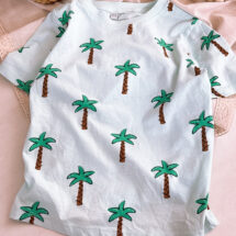 تیشرت بچه گانه برند H&M مدل آبی نخل
