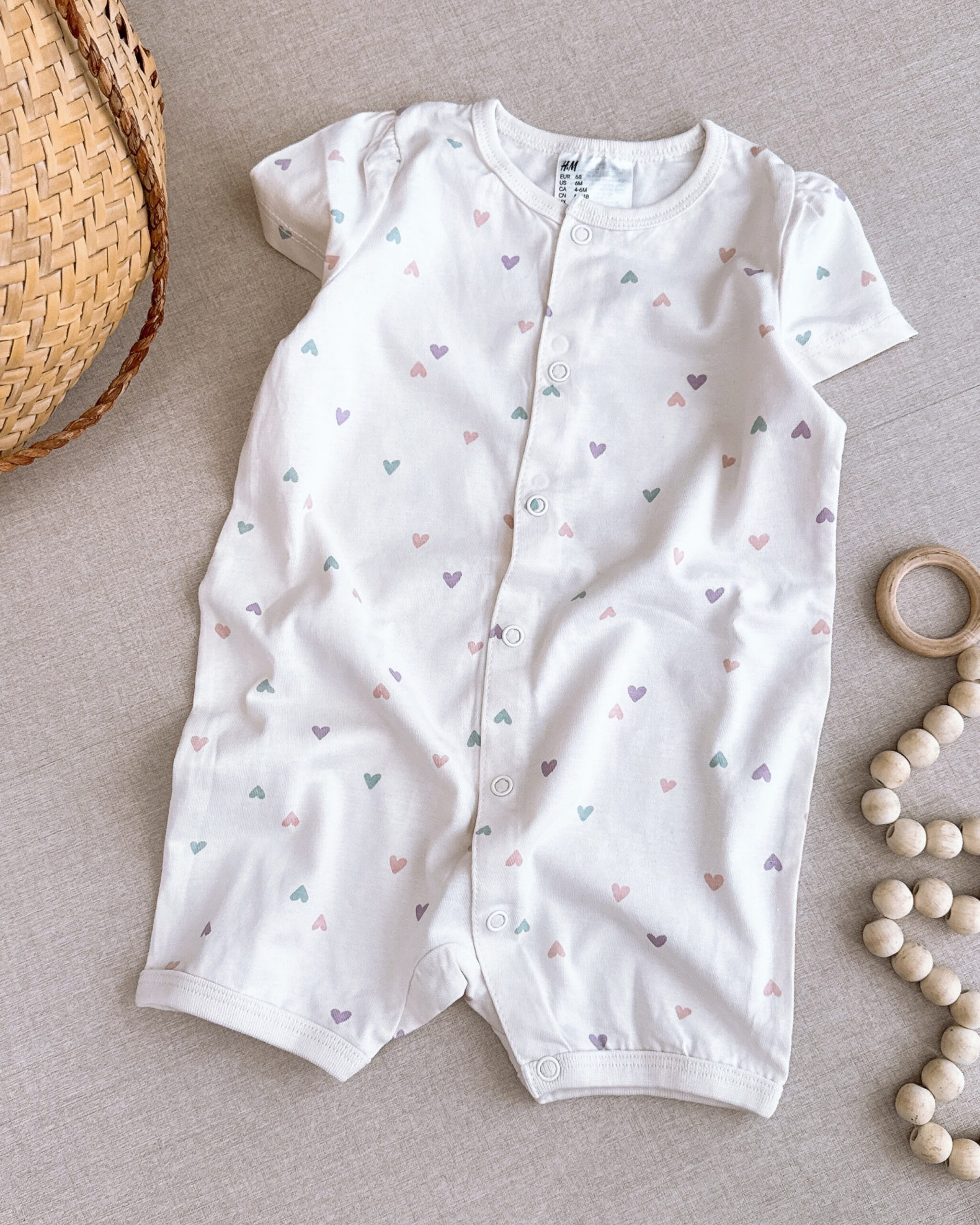 رامپر نوزادی برند H&M مدل قلبی - Image 3