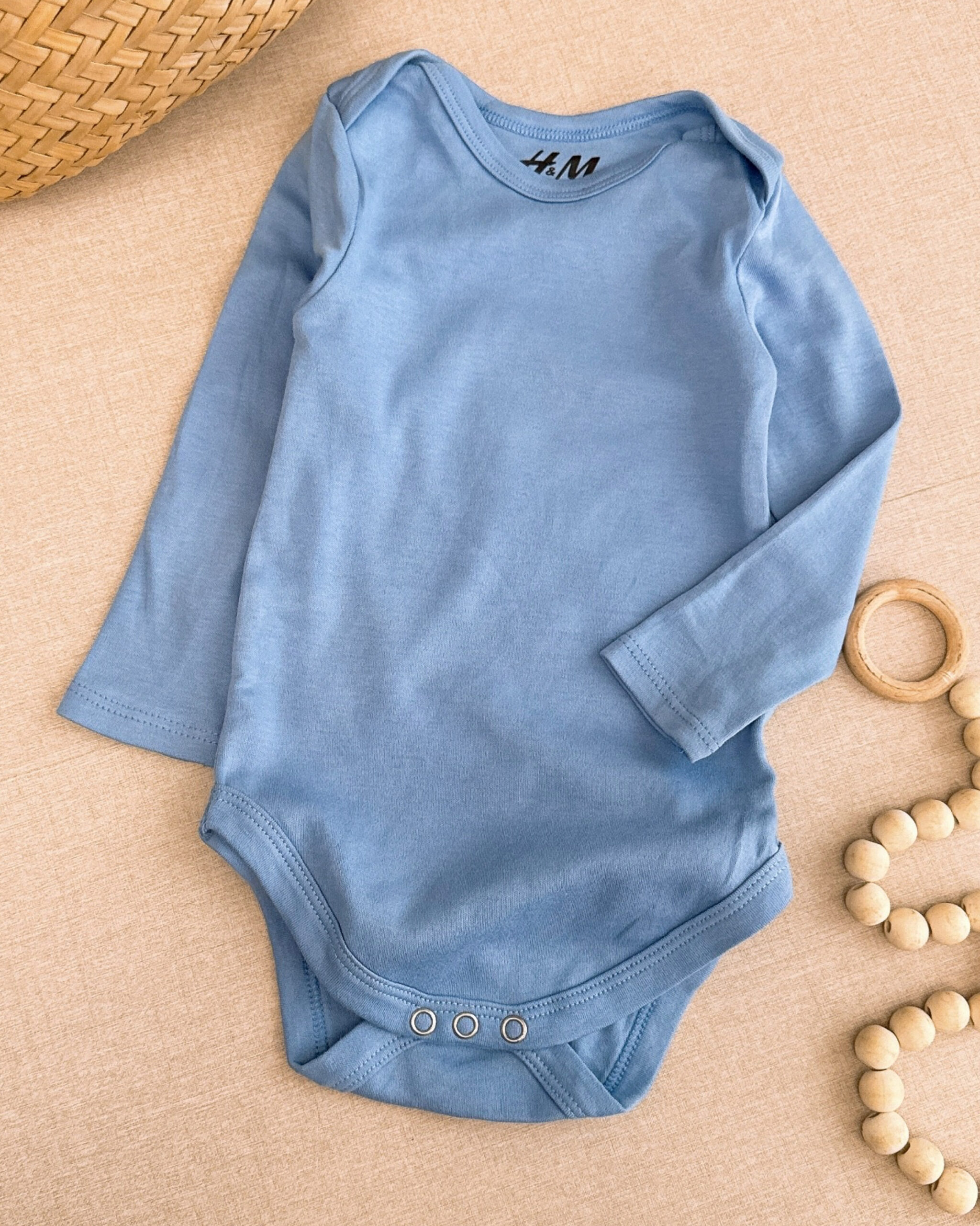 بادی نوزادی برند H&M مدل رنگی ساده - Image 3