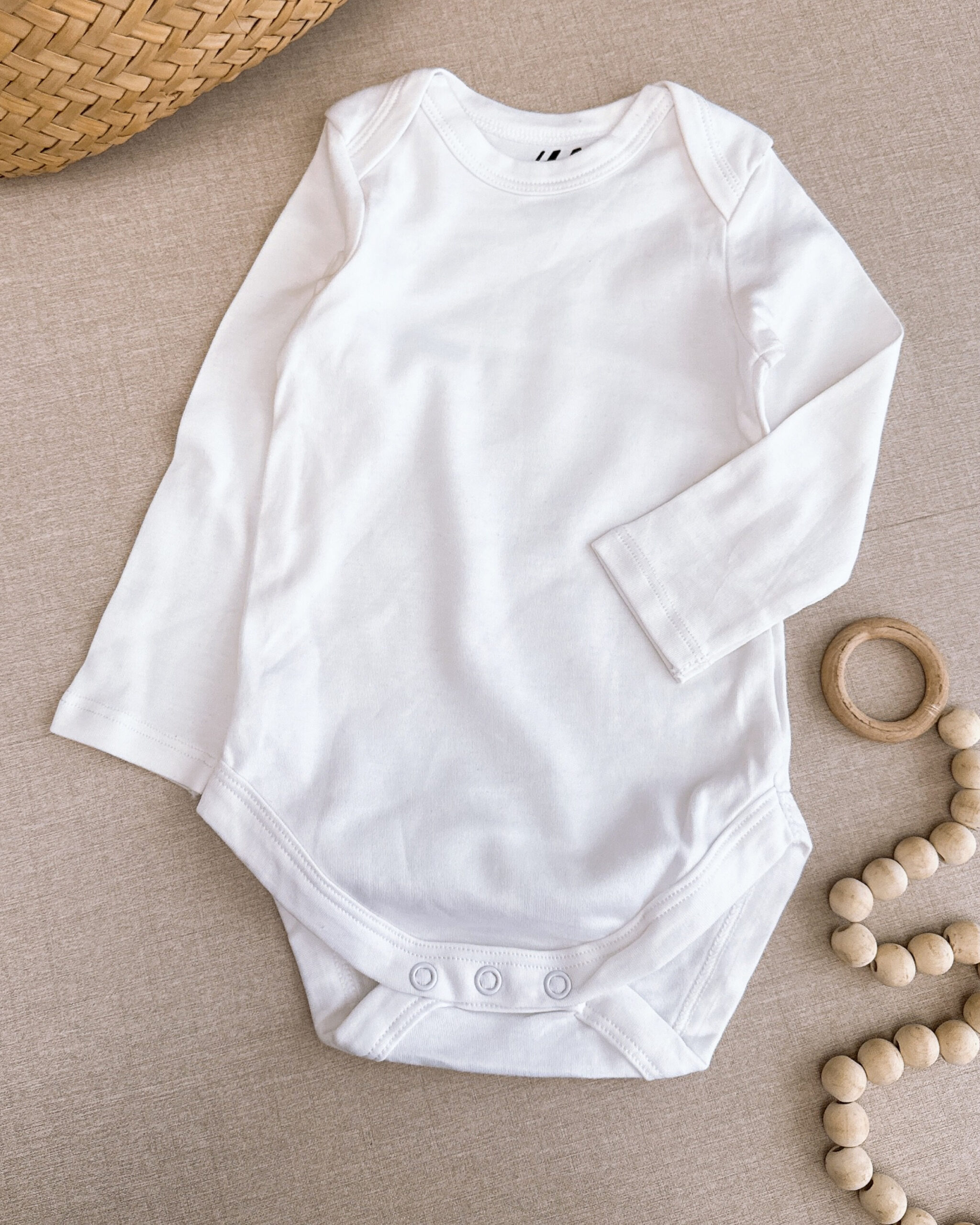 بادی نوزادی برند H&M مدل رنگی ساده - Image 5