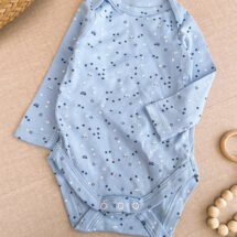 بادی نوزادی برند H&M مدل آبی ستاره و ماشین