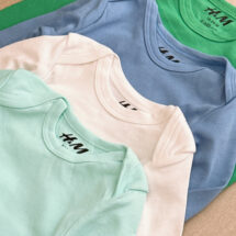 بادی نوزادی برند H&M مدل رنگی ساده