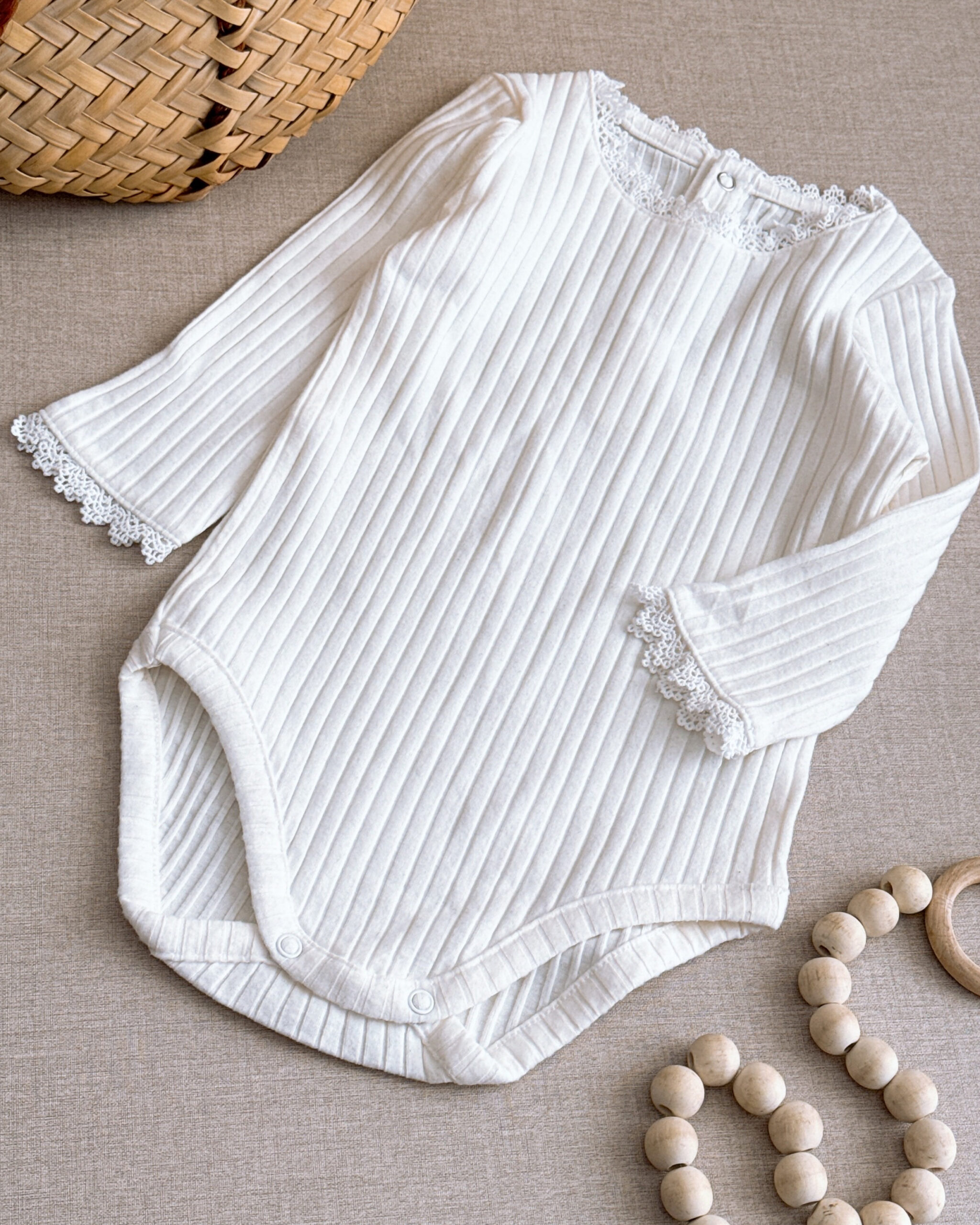 بادی دخترانه برند Cotton مدل کبریتی رنگی - Image 3