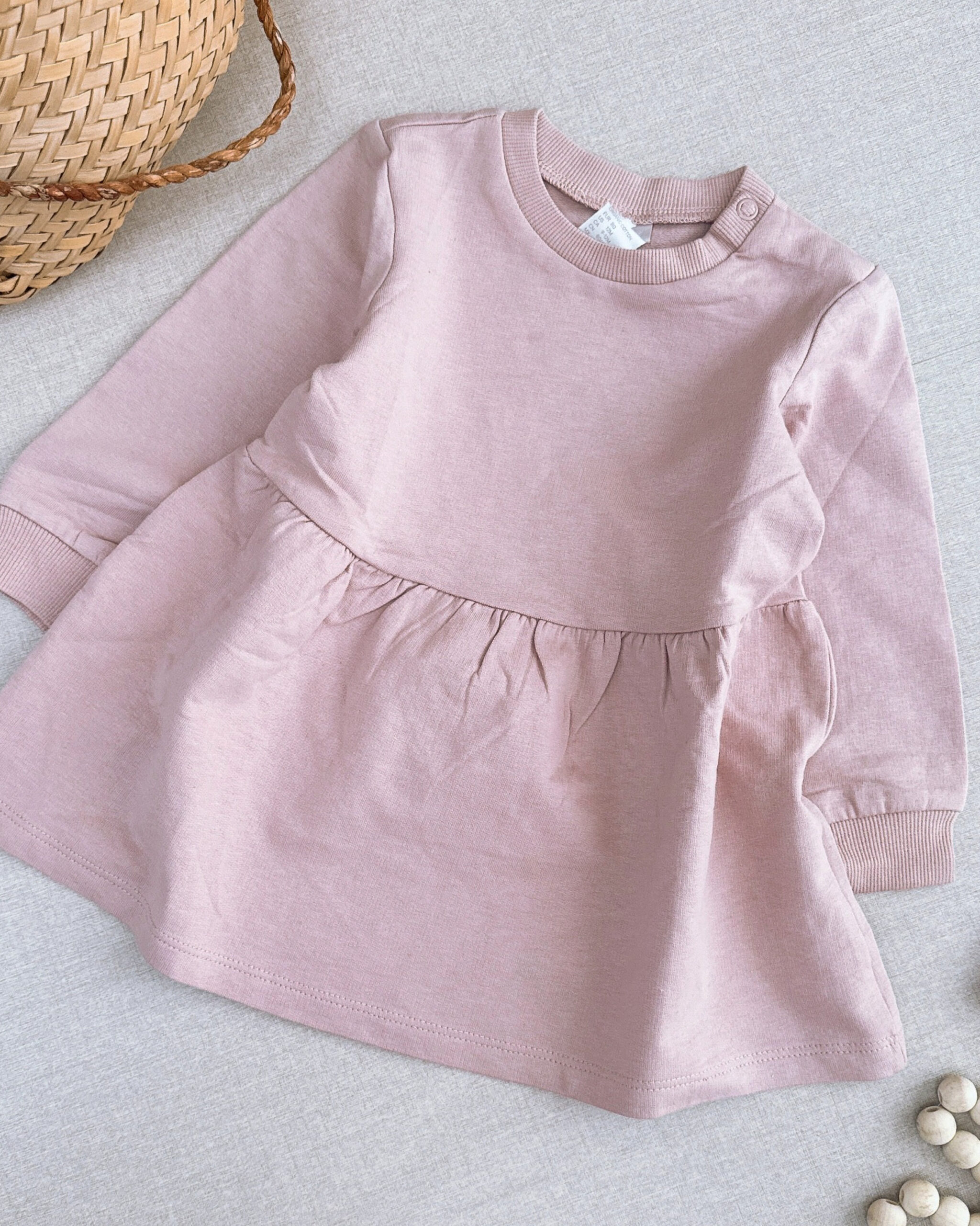پیراهن دخترانه برند H&M مدل دورس کالباسی
