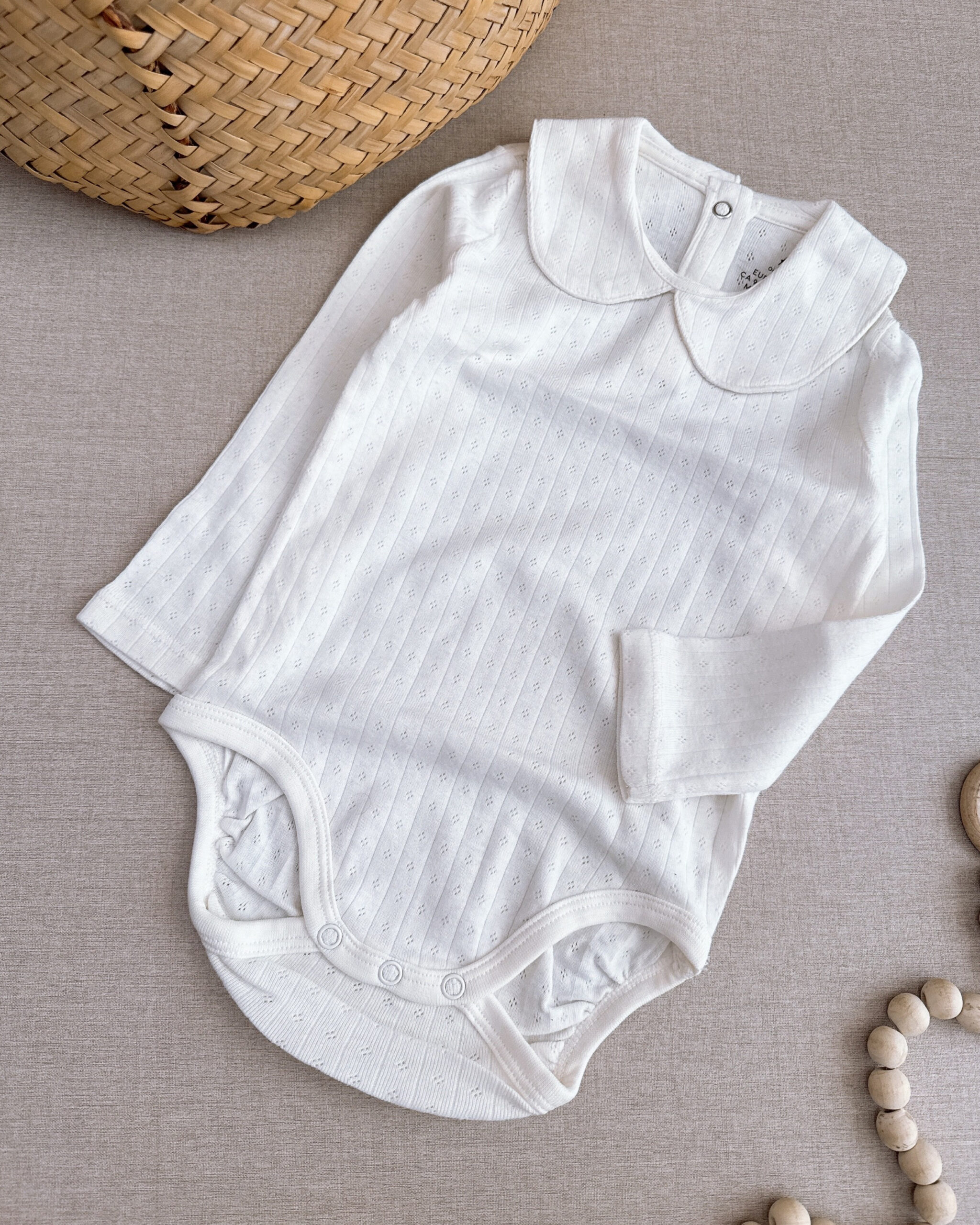 بادی نوزادی برند H&M مدل یقه ب ب - Image 3