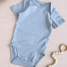 بادی نوزادی برند H&M مدل آبی ساده