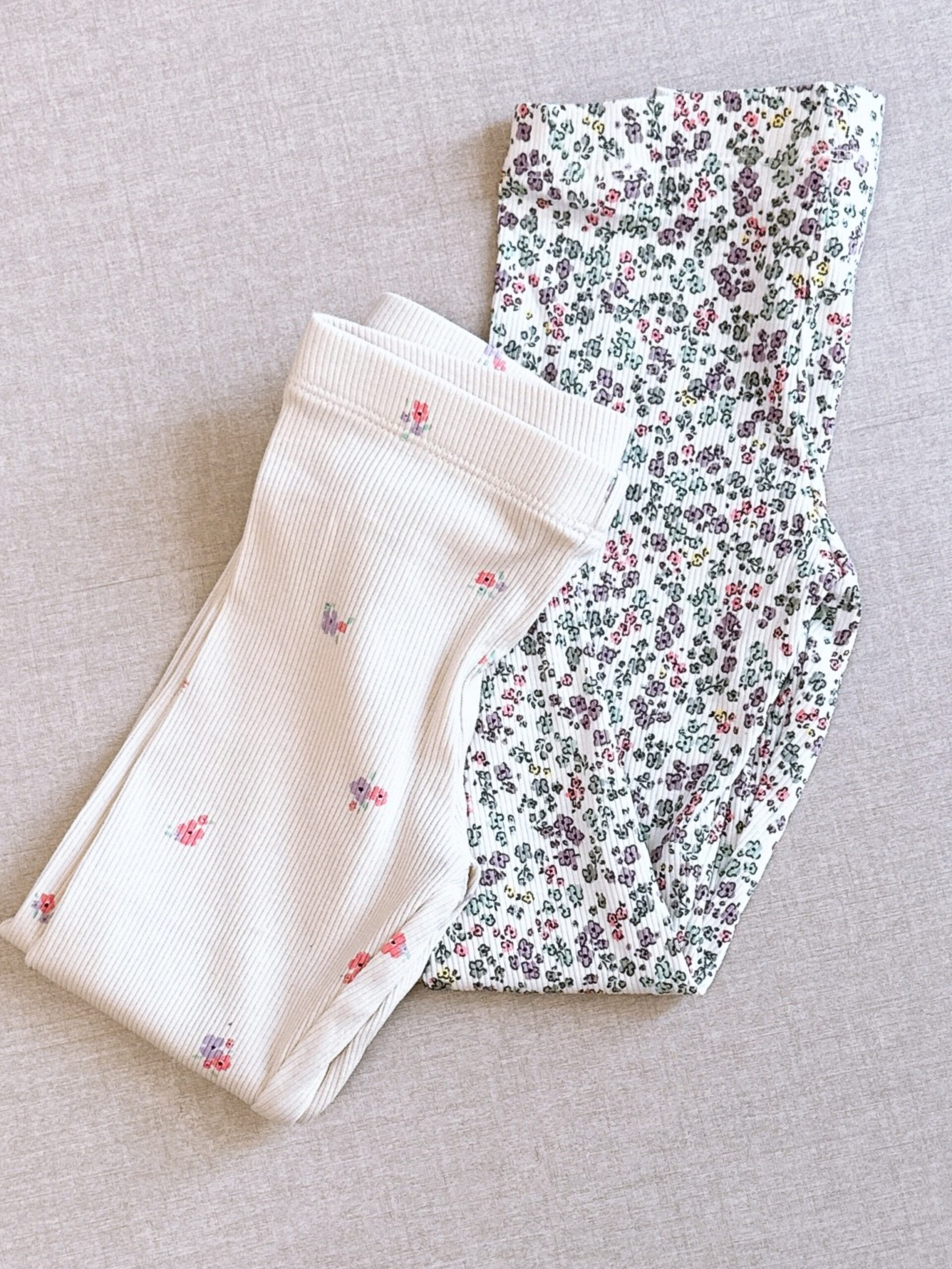 شلوار بچه گانه برند H&M کبریتی گلدار