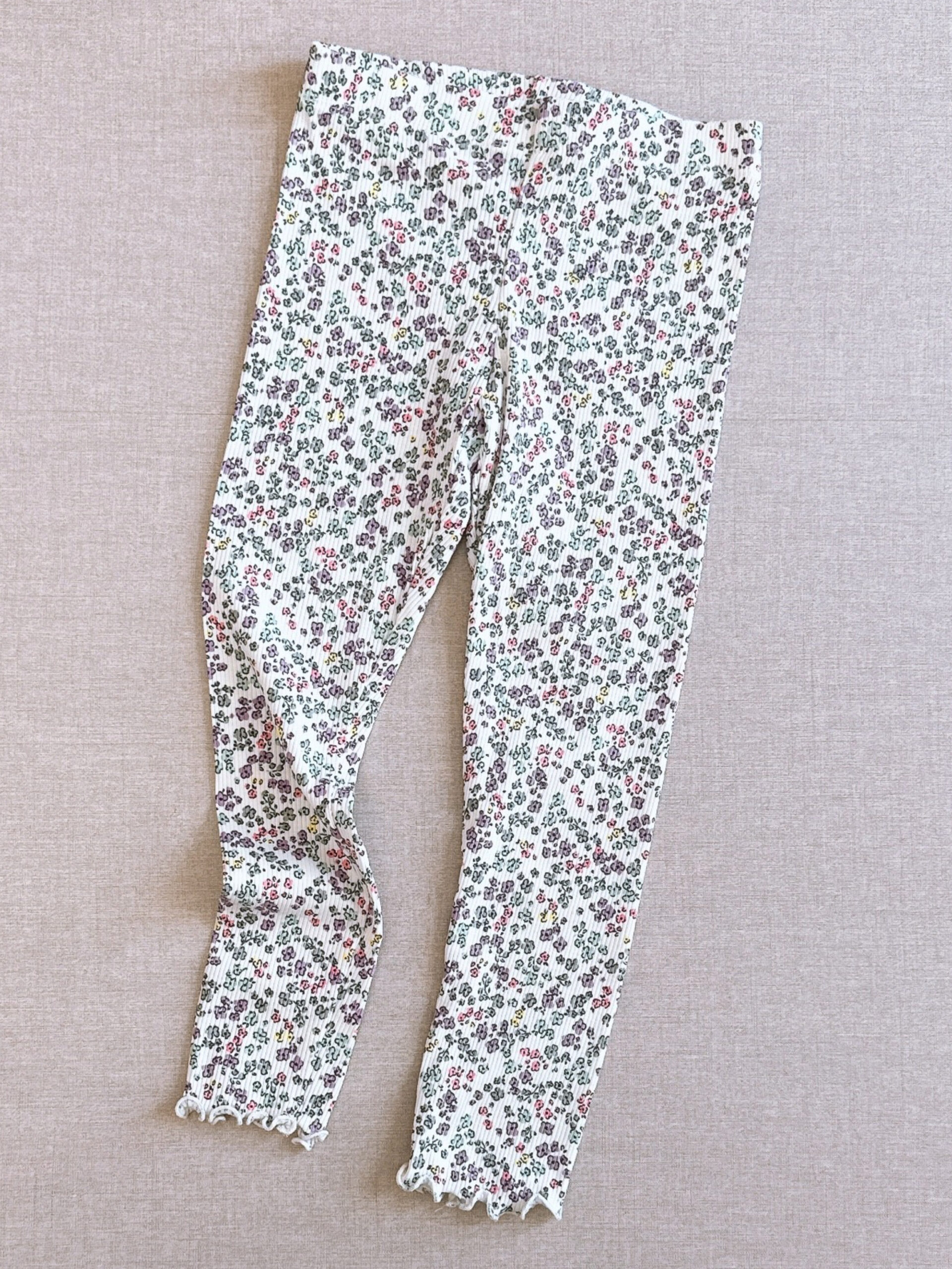 شلوار بچه گانه برند H&M کبریتی گلدار - Image 2