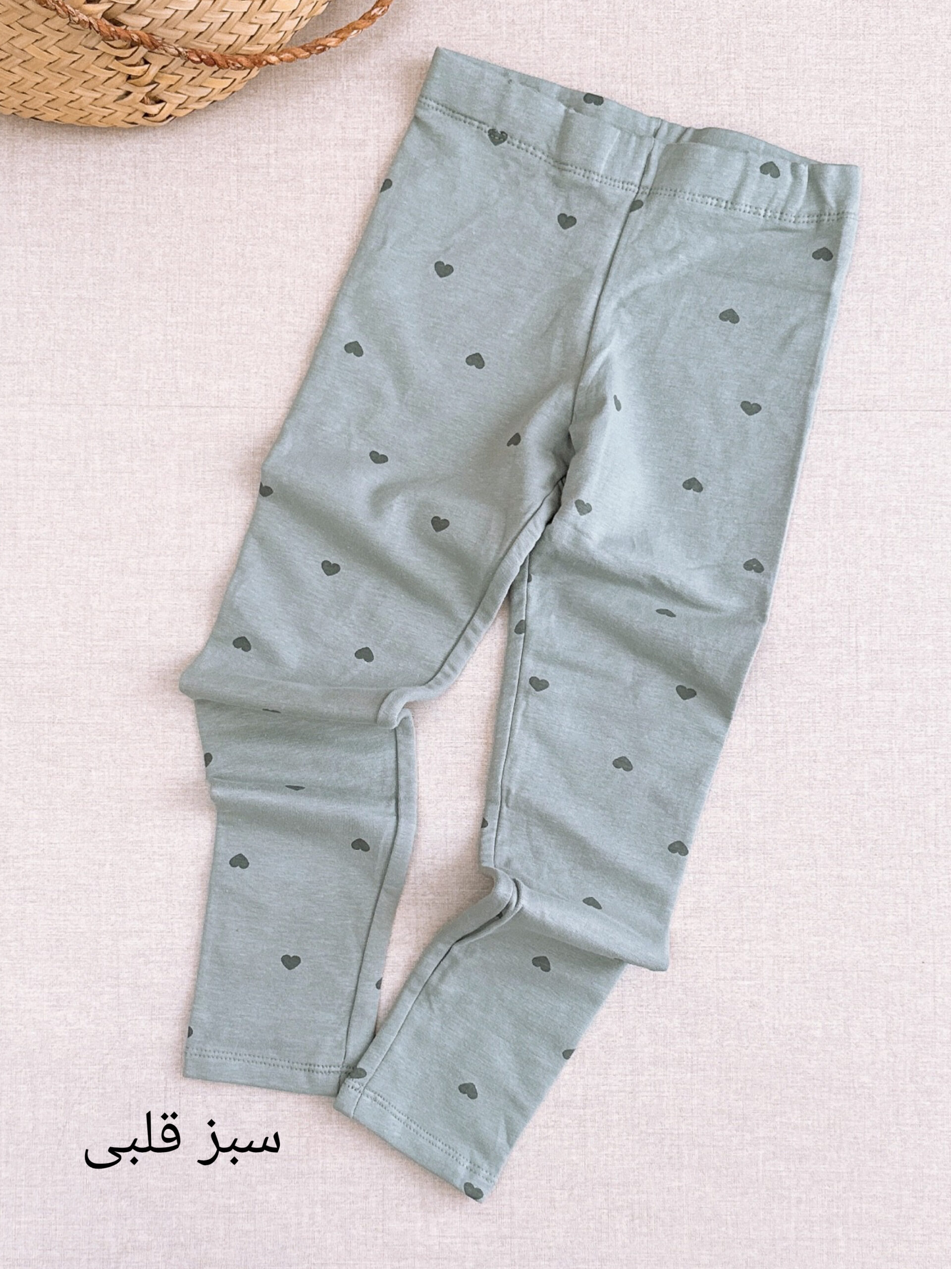 شلوار بچه گانه برند H&M قلبی دورس - Image 2